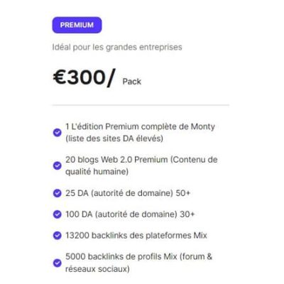 pack seo référencement web premium moin cher