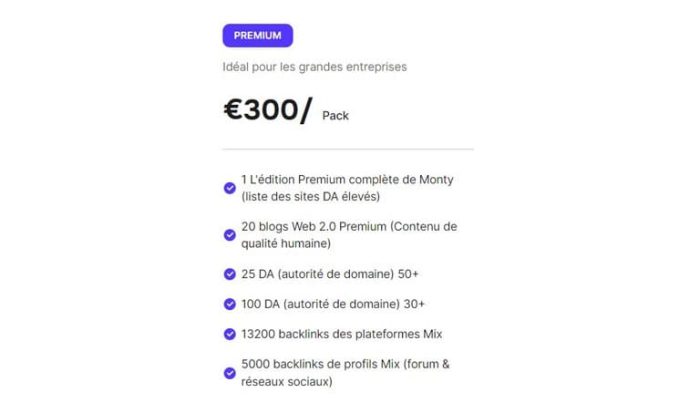 pack seo référencement web premium moin cher